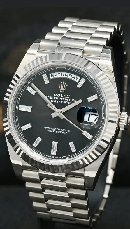 Rolex Daydate 40 228239 Whitegold Baguette dial - zdjęcie 1