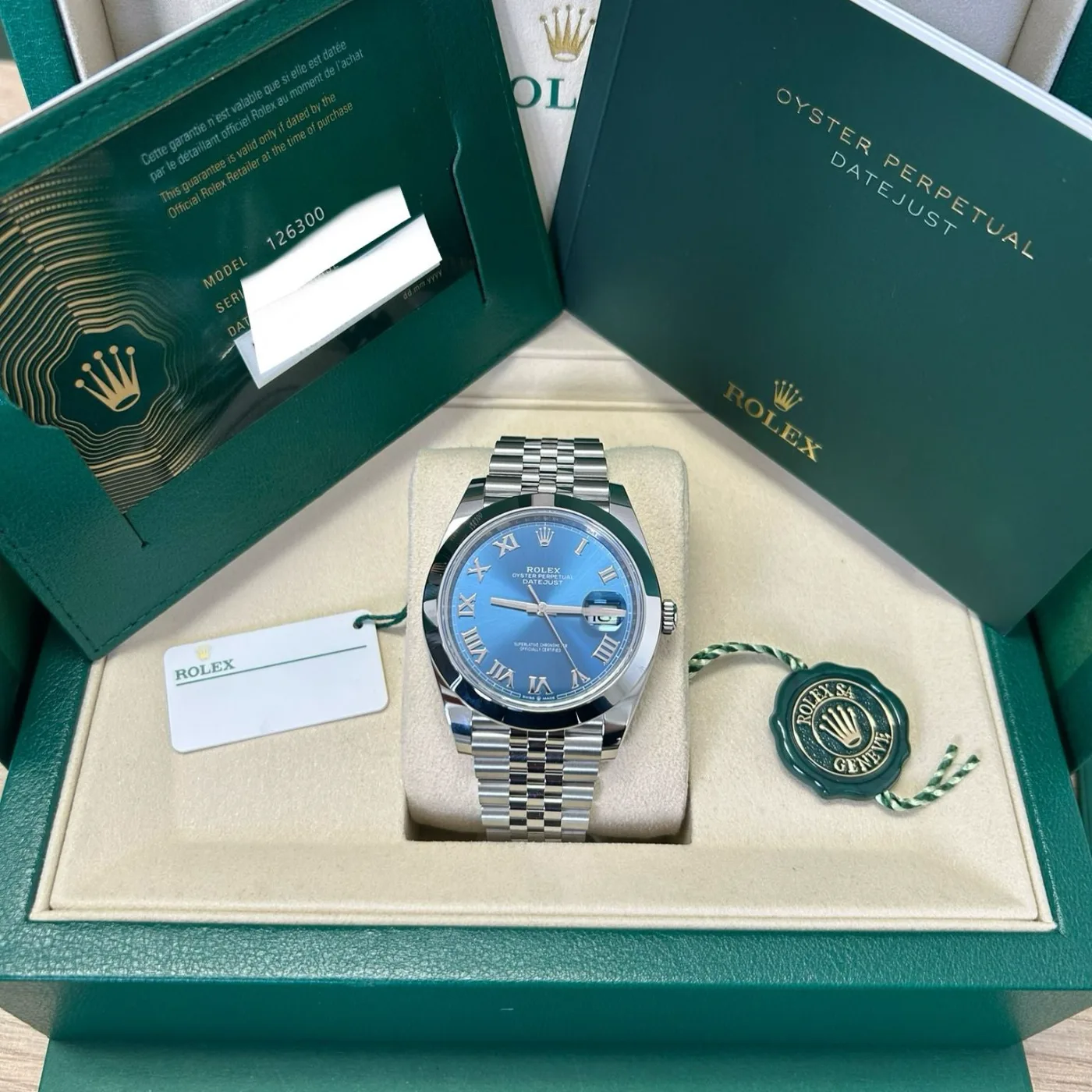 Rolex Datejust 41 126300 Azzurro dial miniatura 2