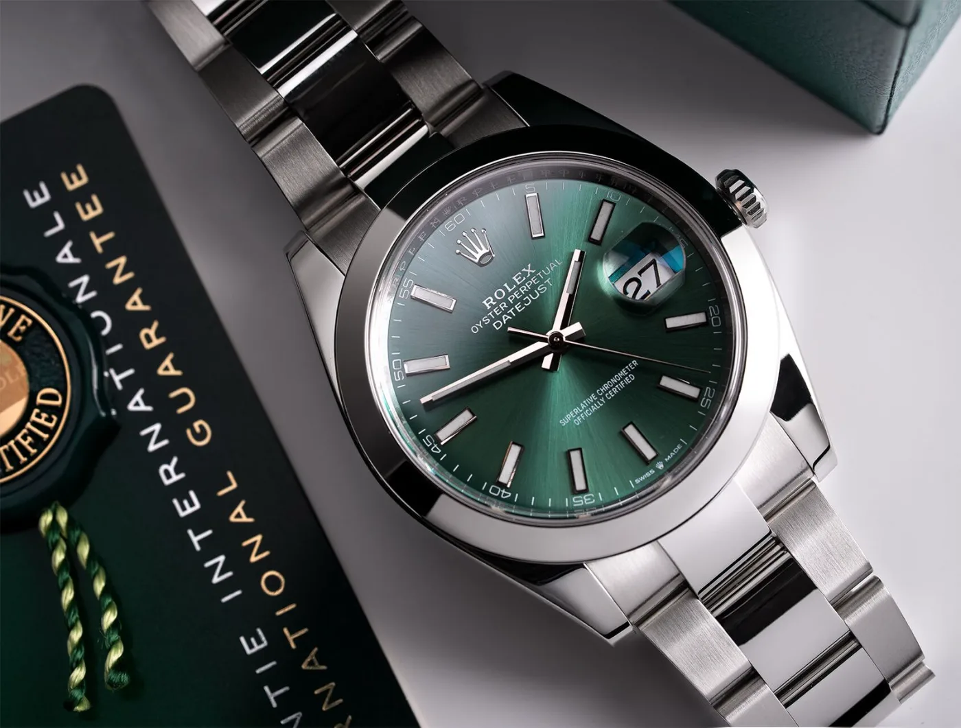 Rolex Datejust 41 126300 Mint green - zdjęcie 1