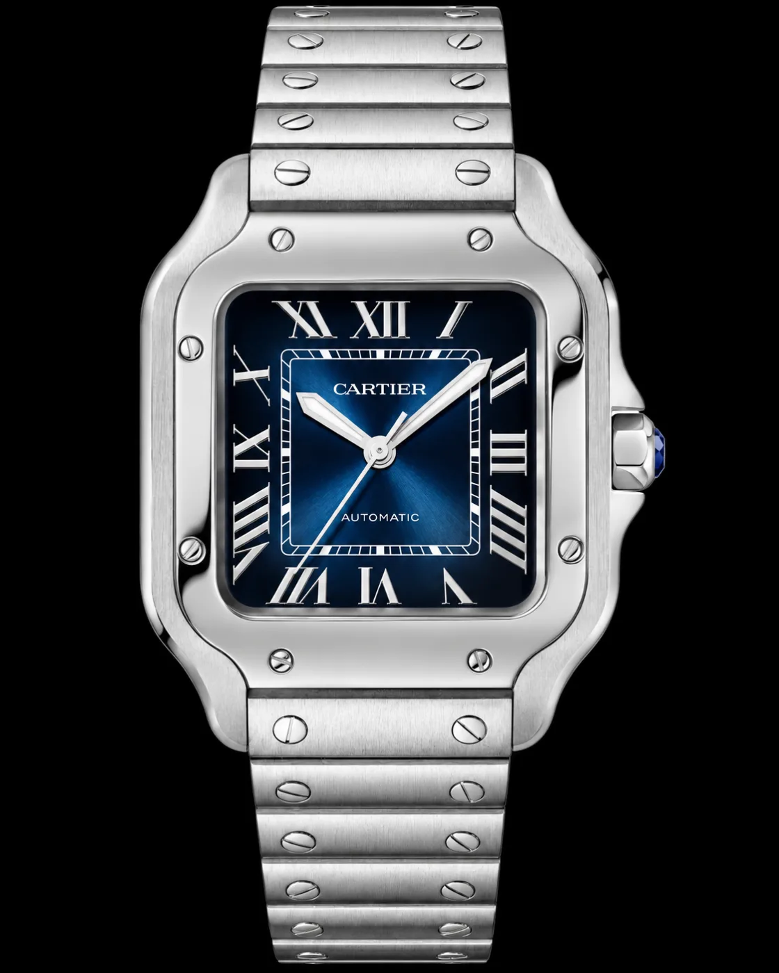 Cartier Santos Medium WSSA0063 Blue dial - zdjęcie 1