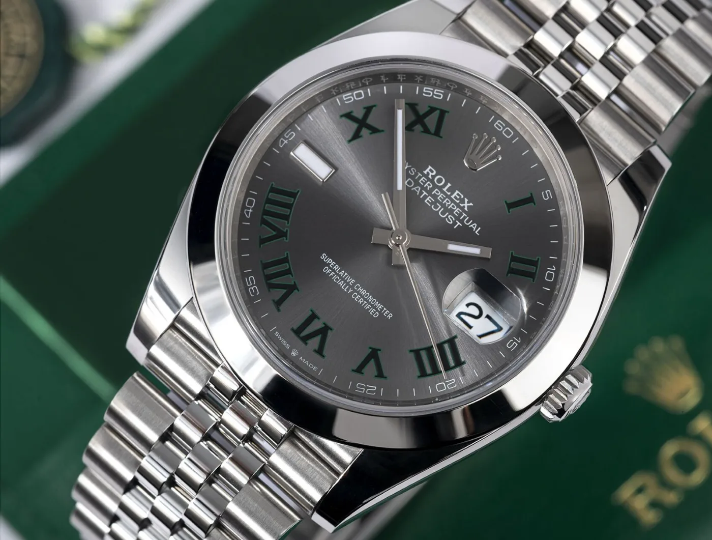 Rolex Datejust 41 126300 Wimbledon dial - zdjęcie 1
