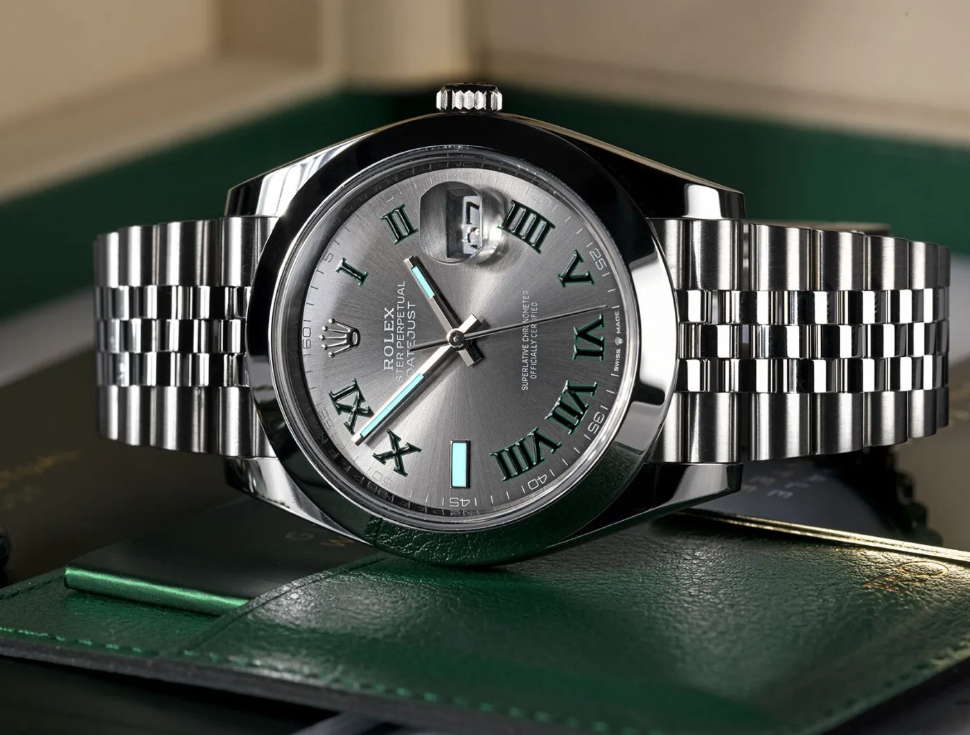 Rolex Datejust 41 126300 Wimbledon dial miniatura 2