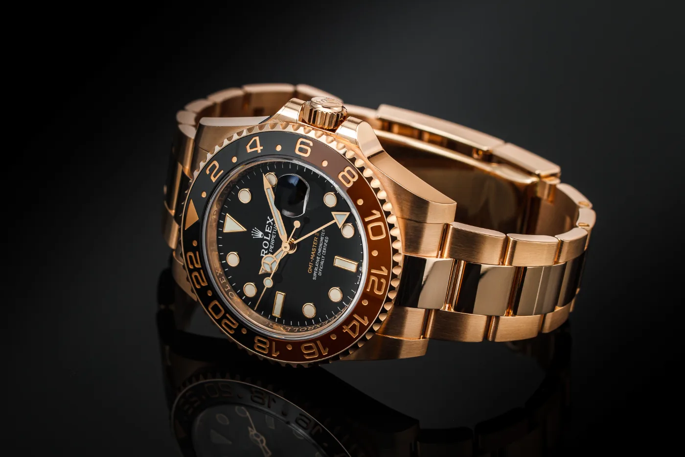Rolex GMT MASTER II Root Beer złoto Everose 126715CHNR „Rootbeer” miniatura 3