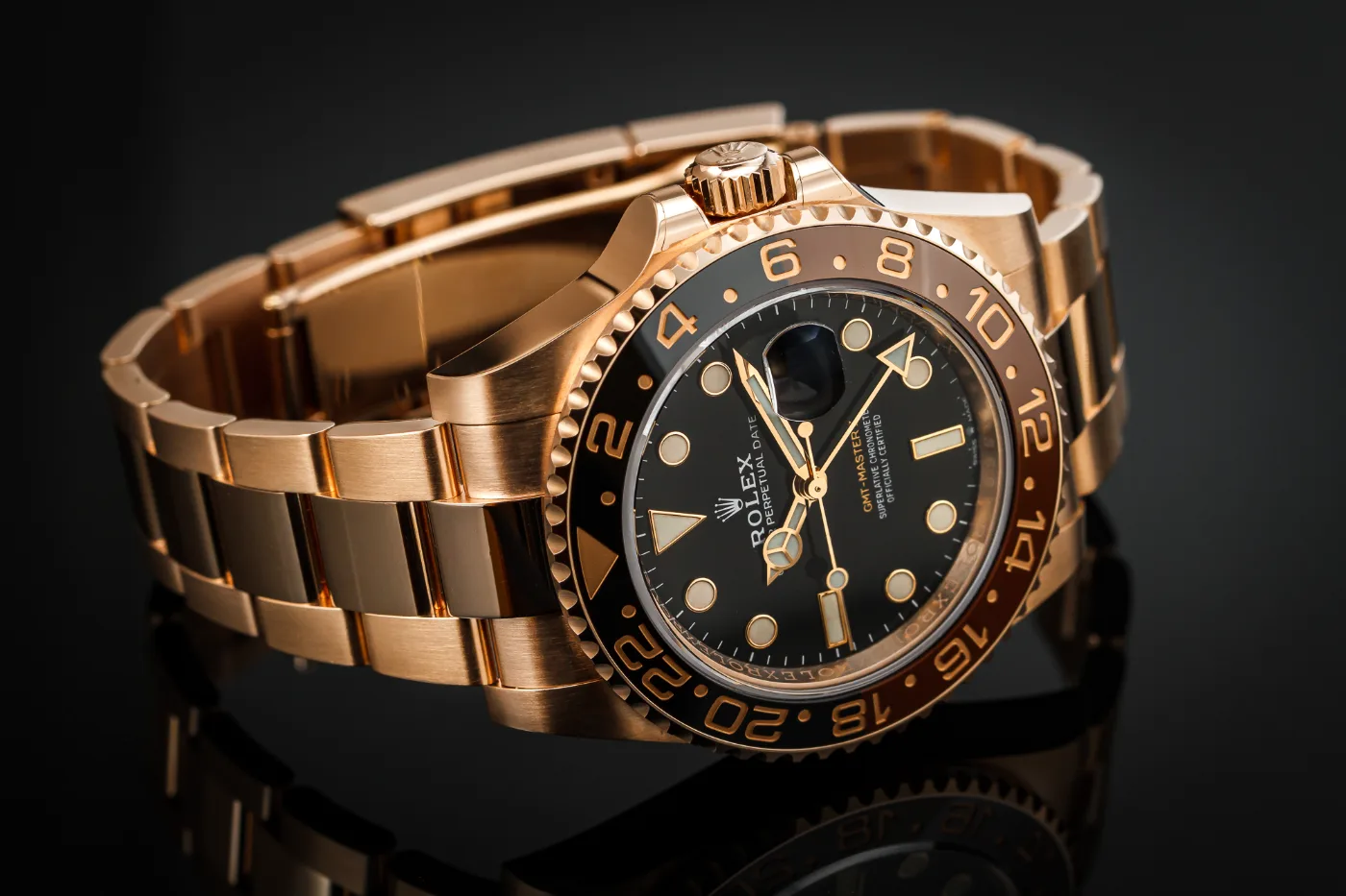 Rolex GMT MASTER II Root Beer złoto Everose 126715CHNR „Rootbeer” miniatura 4