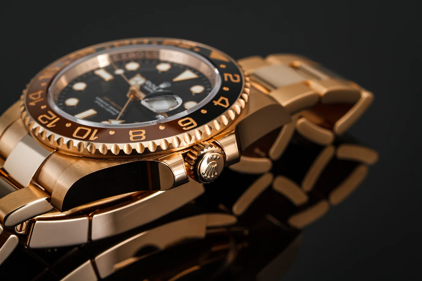 Rolex GMT MASTER II Root Beer złoto Everose 126715CHNR „Rootbeer” miniatura 6