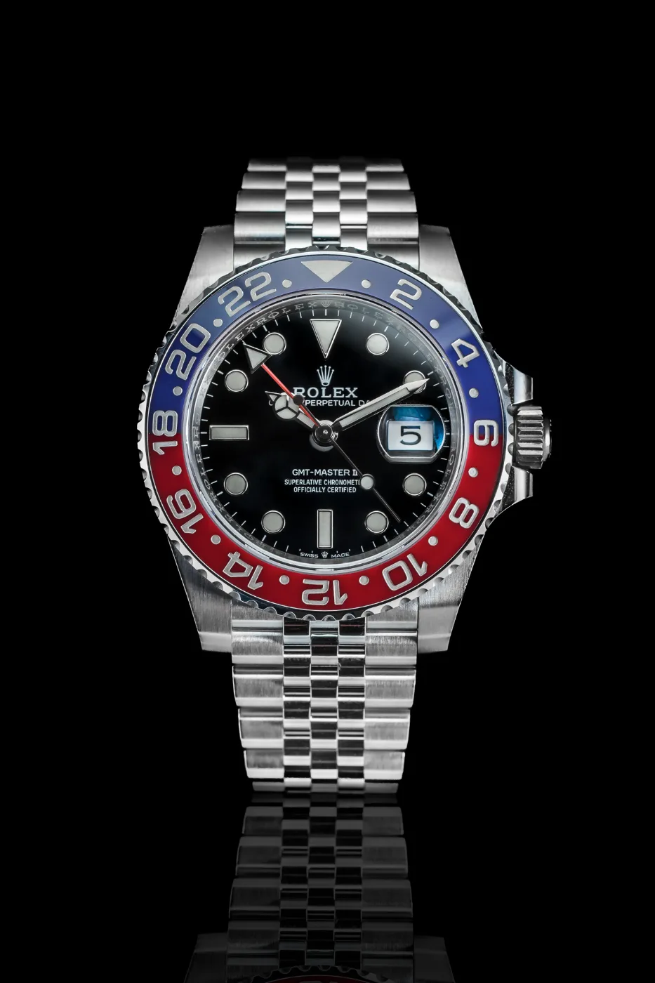 ROLEX GMT MASTER II  Pepsi na Jubilee, discontinued 126710BLRO miniatura 7