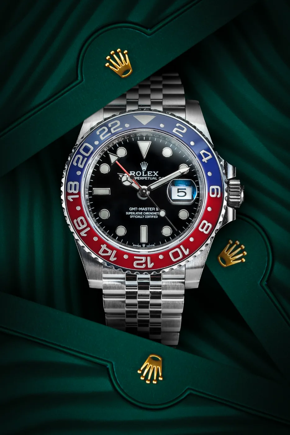 ROLEX GMT MASTER II  Pepsi na Jubilee, discontinued 126710BLRO miniatura 8