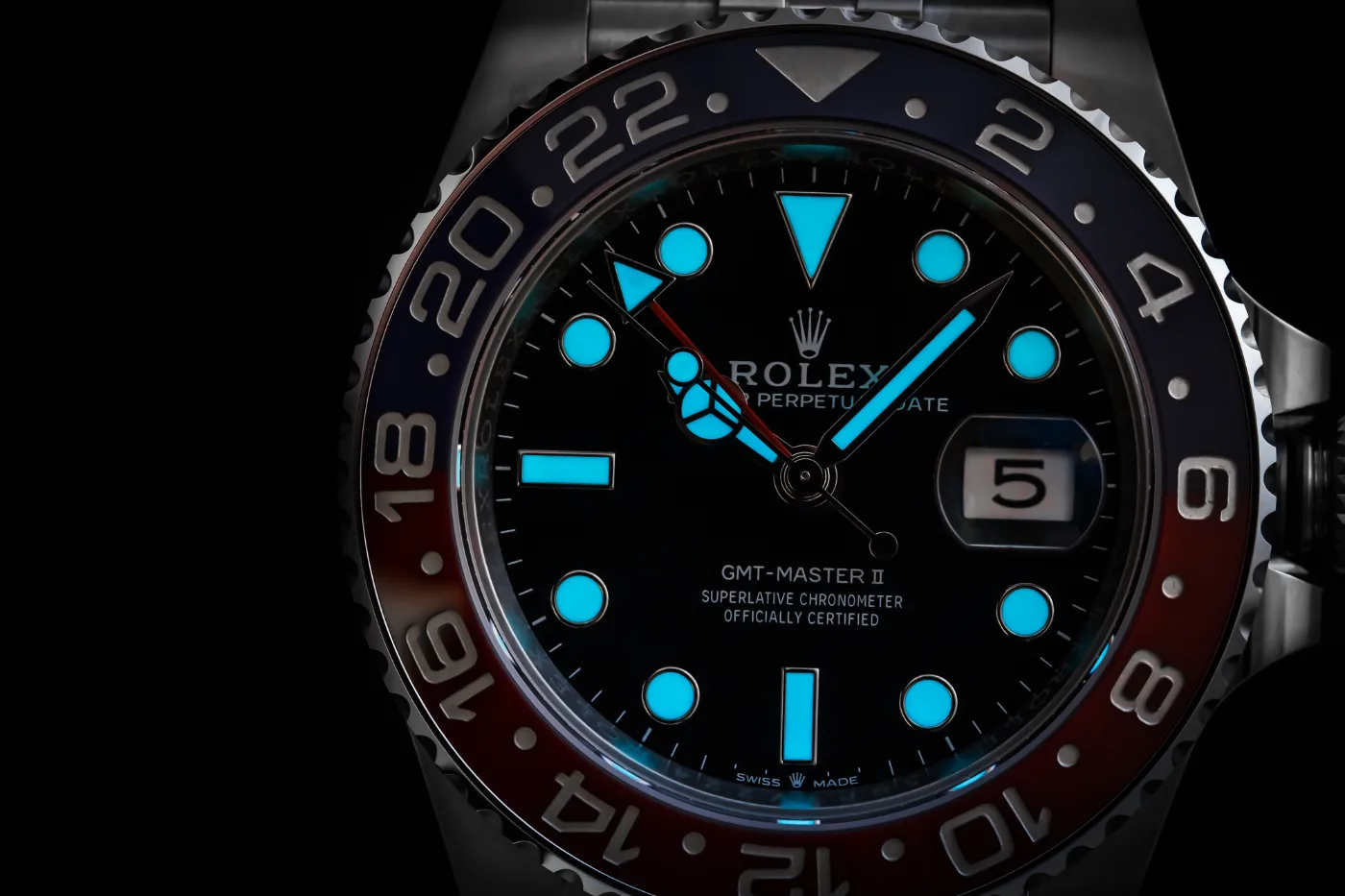 ROLEX GMT MASTER II  Pepsi na Jubilee, discontinued 126710BLRO miniatura 10