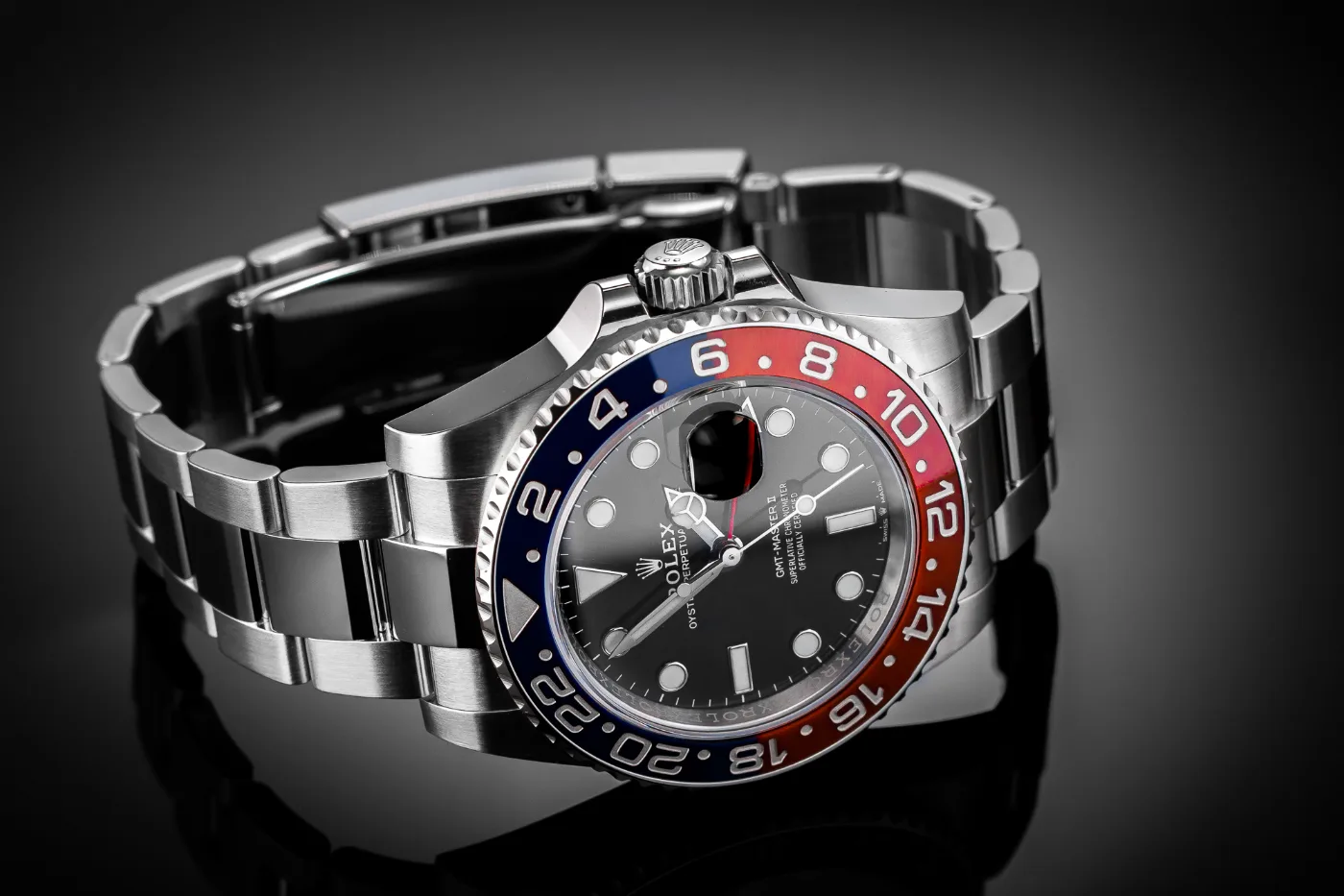 ROLEX GMT MASTER II Pepsi na Oyster discountinued 126710BLRO miniatura 3