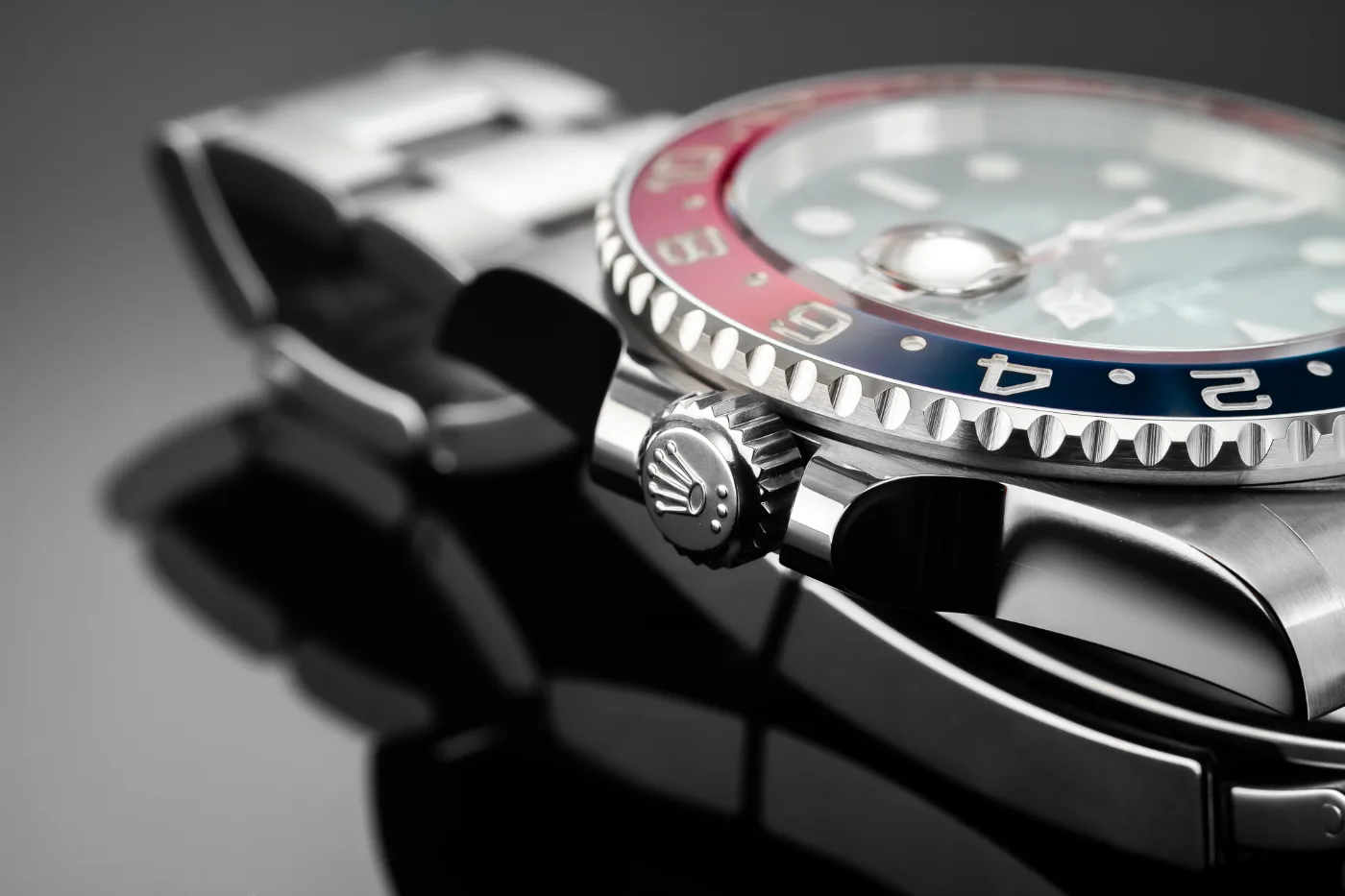 ROLEX GMT MASTER II Pepsi na Oyster discountinued 126710BLRO miniatura 5