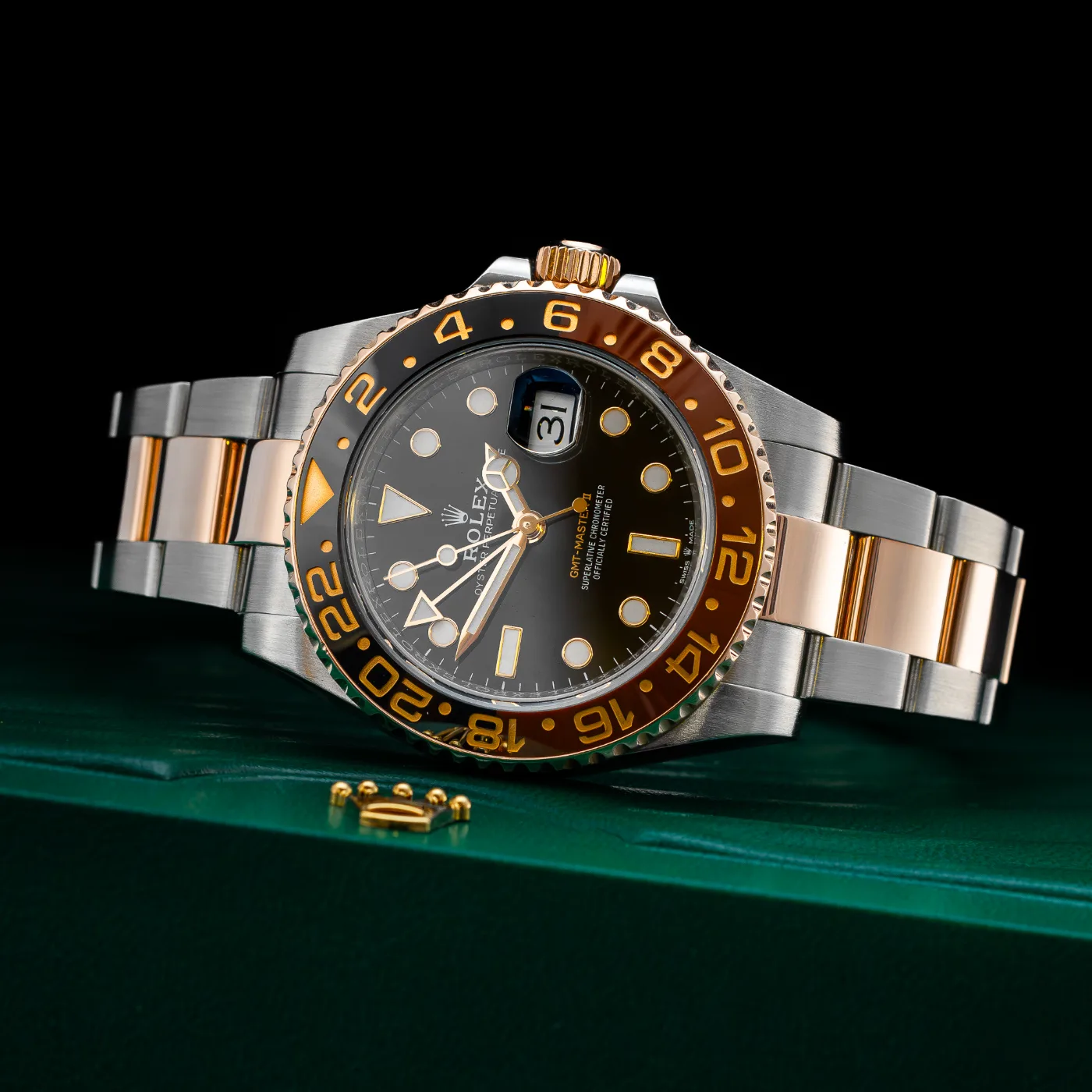 ROLEX GMT MASTER II Root Beer, Two Tone 126711CHNR miniatura 6