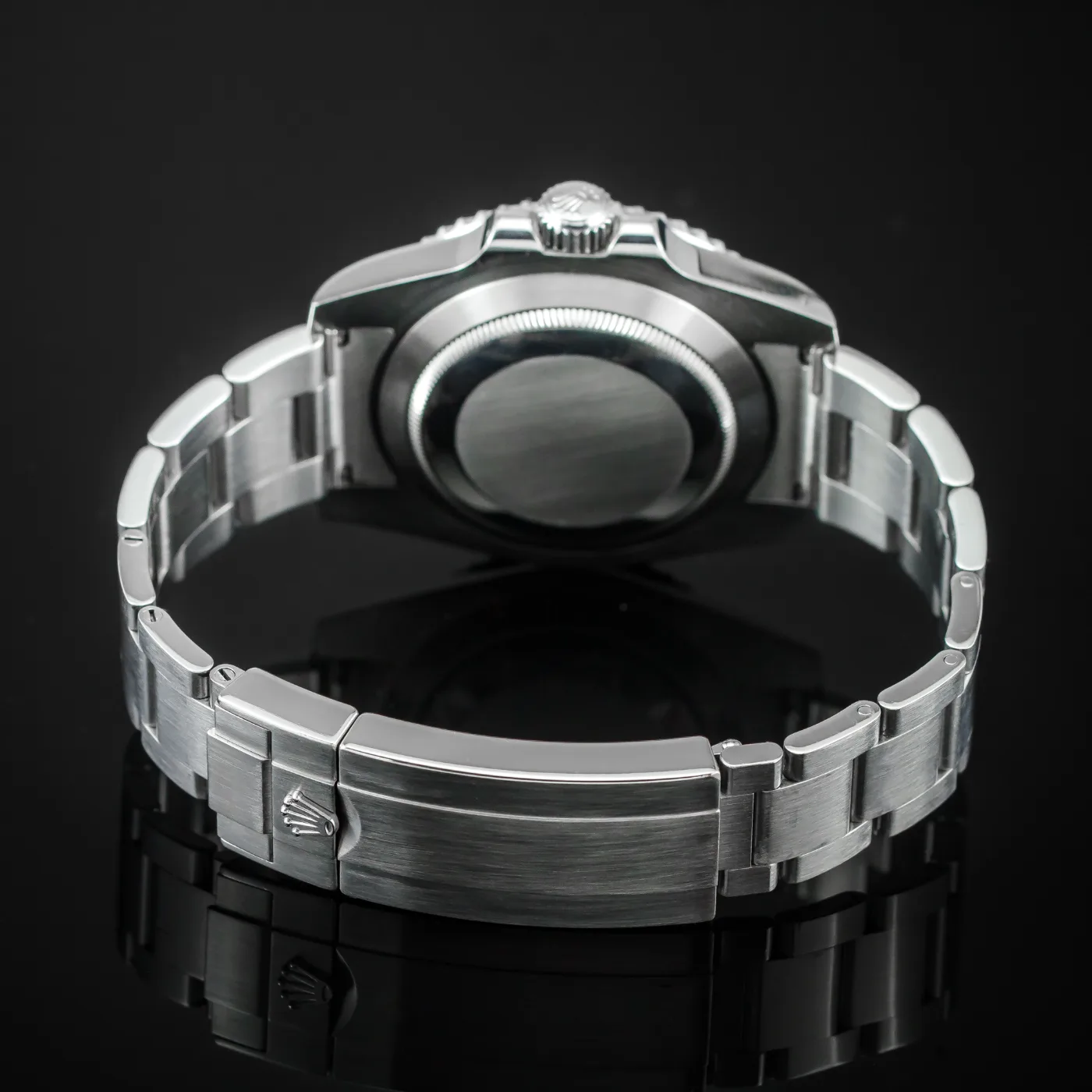 Zielony Rolex Submariner "Hulk" 116610LV z zieloną tarczą i lunetą Cerachrom. - tyl