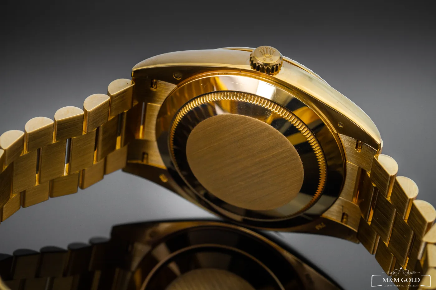Rolex Day-Date 40 228238, czarna tarcza, 18-karatowe żółte złoto