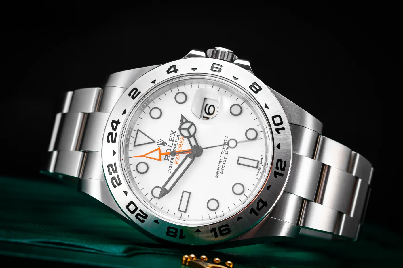 Rolex Explorer II Polar 216570 na pudełku