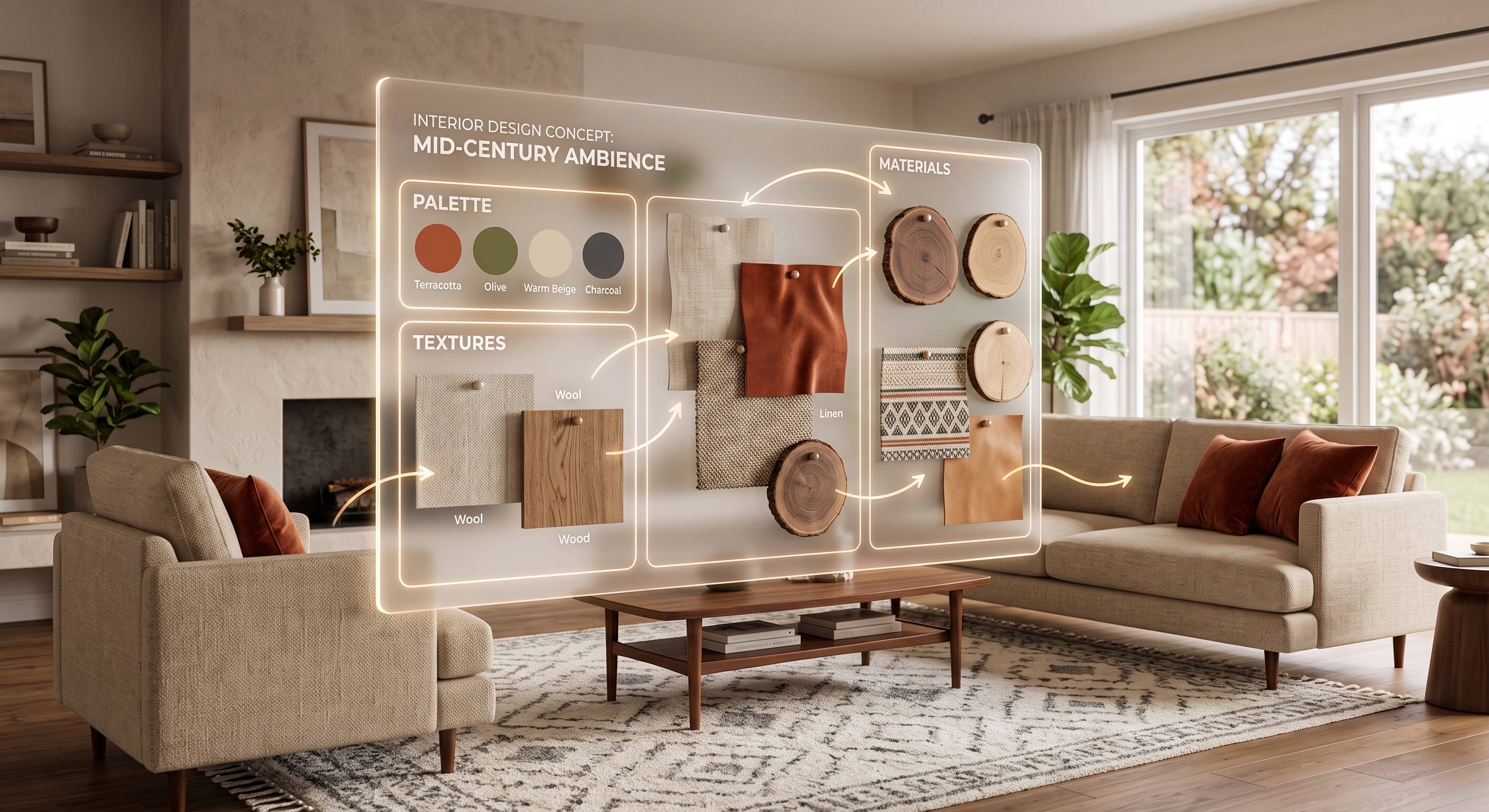 How to Use AI for Interior Design Mood Boards and Material Palettes