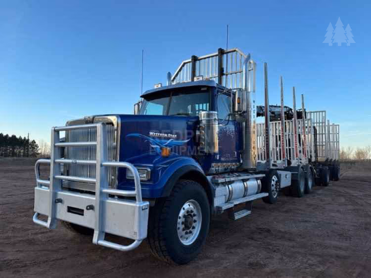 Western Star with Rotobec Elite 910 Loader and Pup Trailer