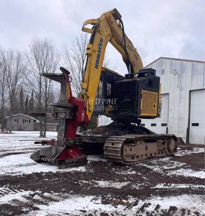 Komatsu XT430 L Feller Buncher w Quadco 22B 360° Head
