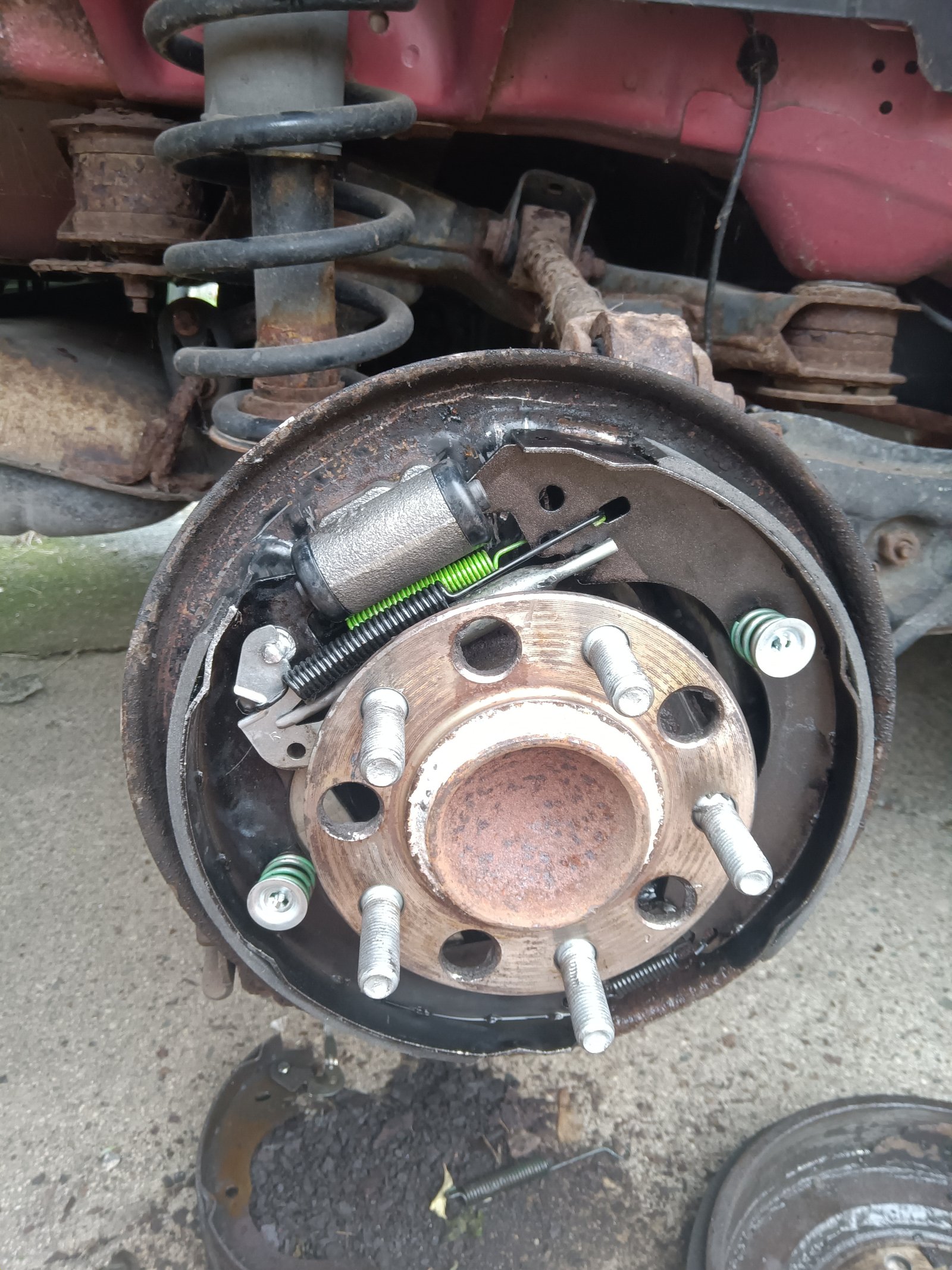 Brake drums and shoes