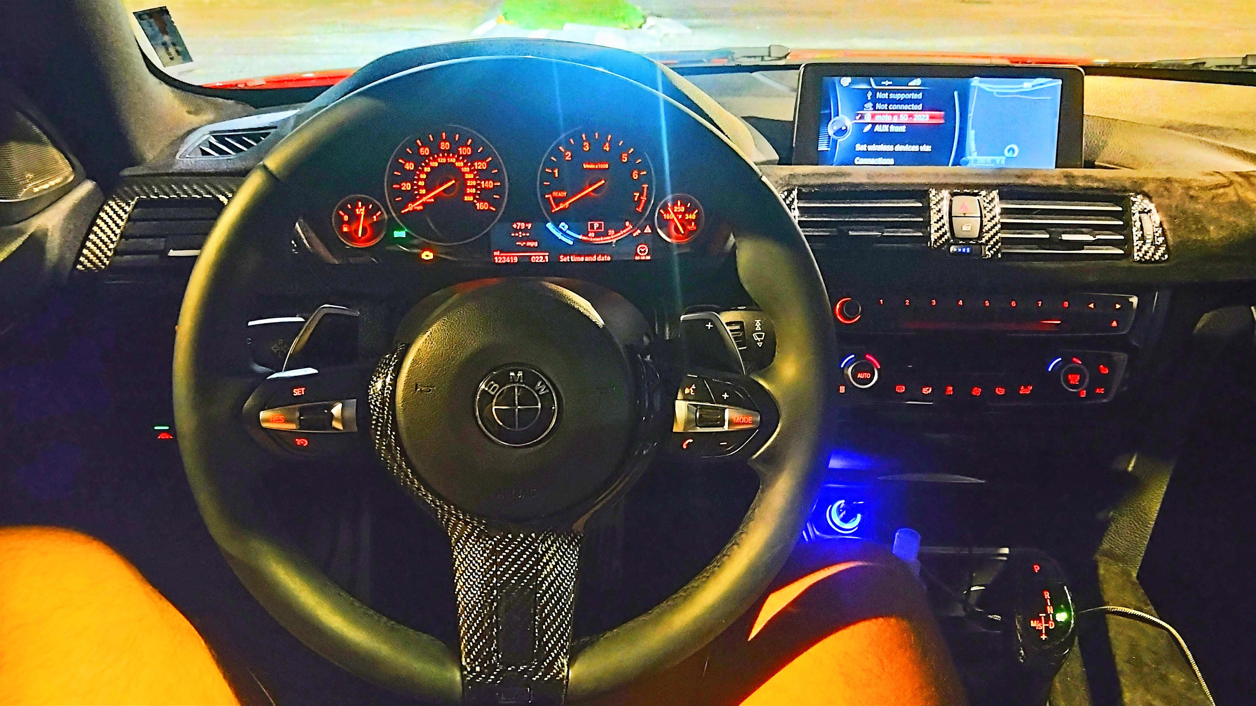 Custom Carbon and Alcantara interior