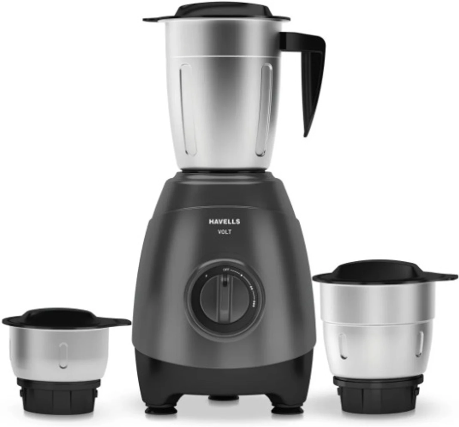 Havells VOLT 3 JAR 750 WATT GREY 750 W Mixer Grinder (Grey)