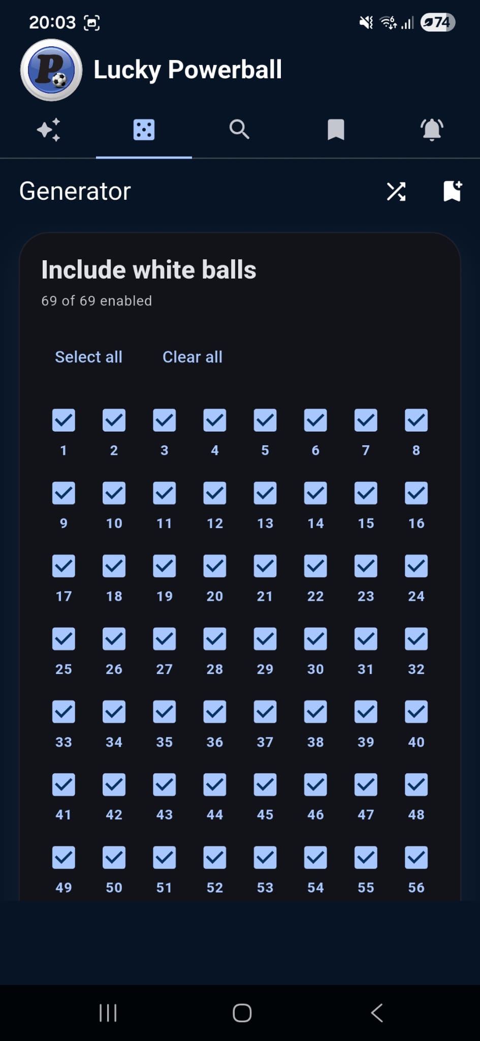 Lucky Powerball screenshot 3
