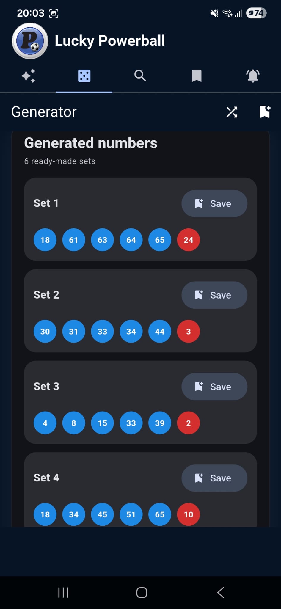 Lucky Powerball screenshot 4