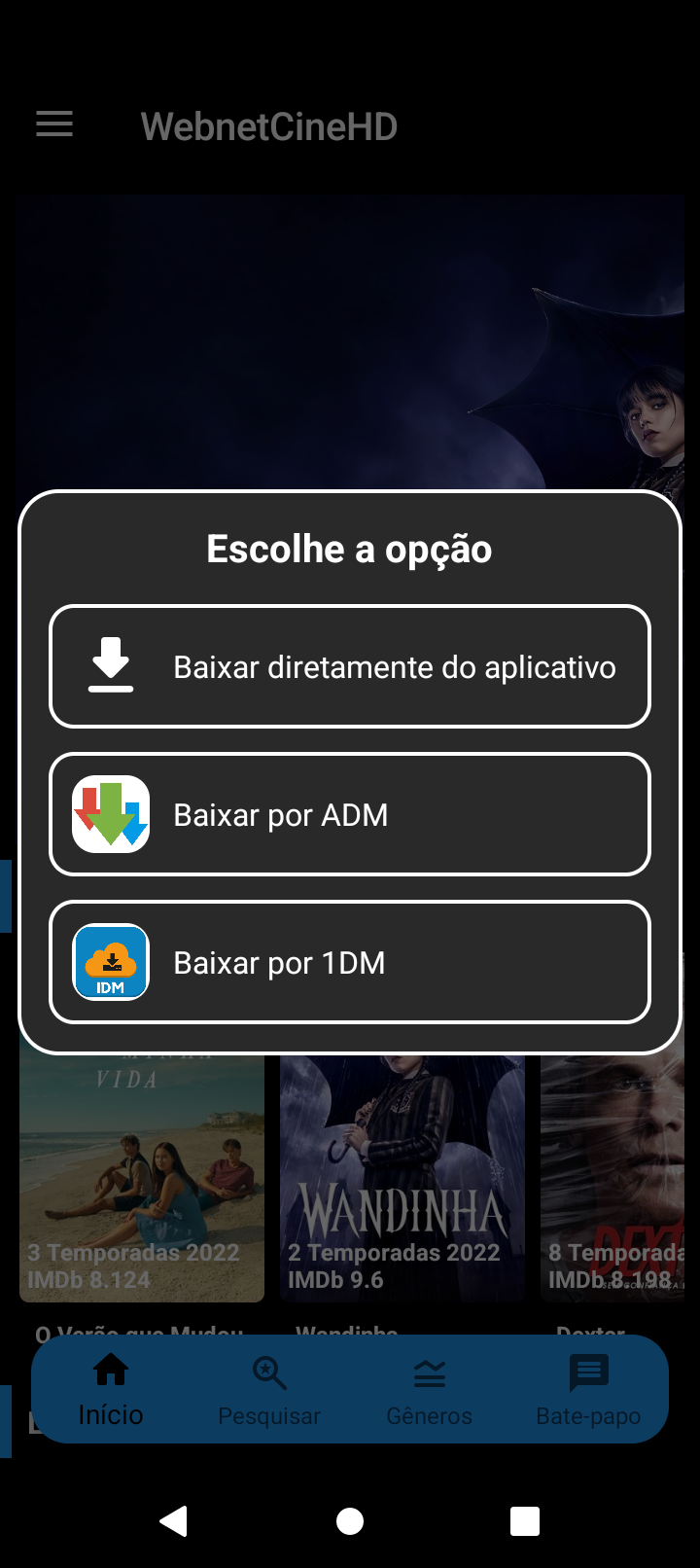 WebnetCineHD — Screenshot 1