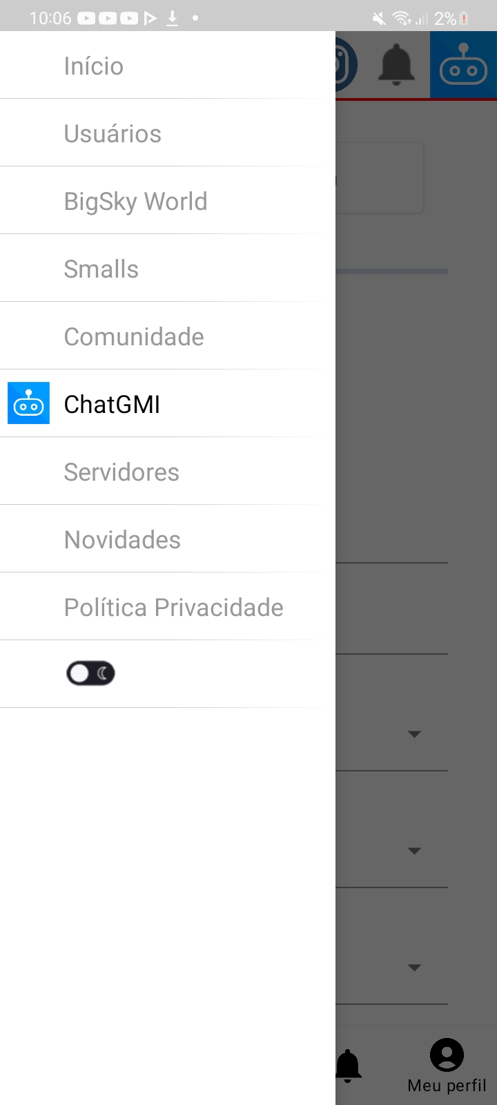 BigSky, Seja livre! — Screenshot 1