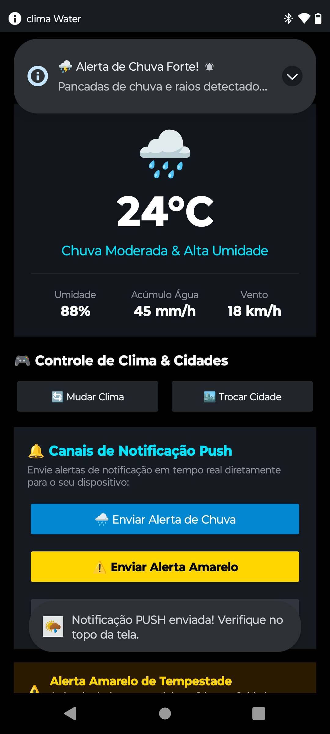 clima Water veja previsão de tempo  — Screenshot 3