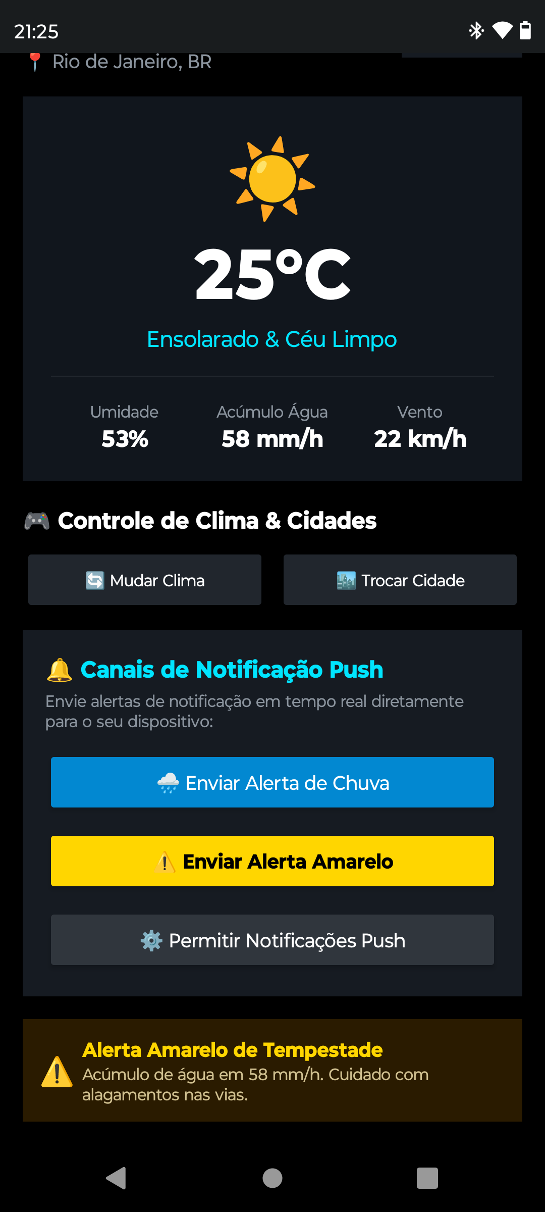 clima Water veja previsão de tempo  — Screenshot 1
