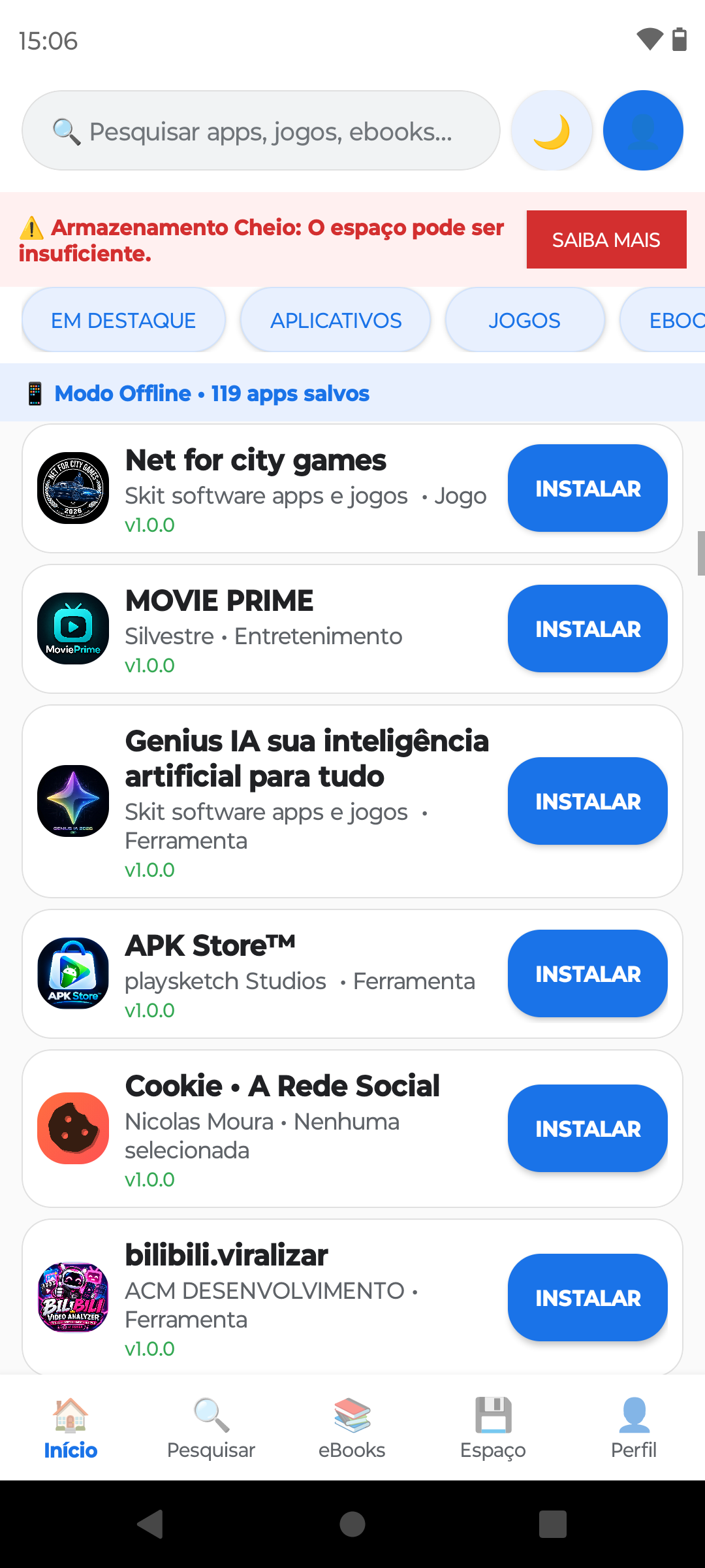 App Center loja de aplicativos  — Screenshot 3
