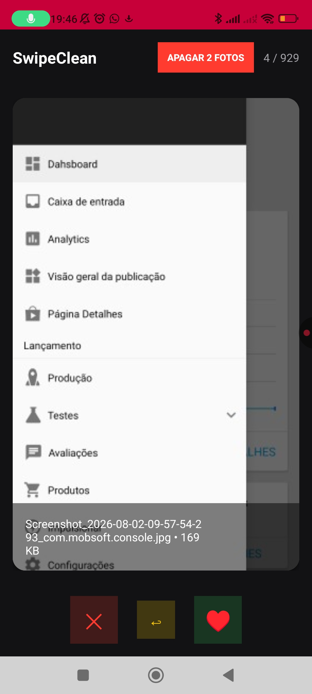 SwipeClean - Limpador de galeria  — Screenshot 1