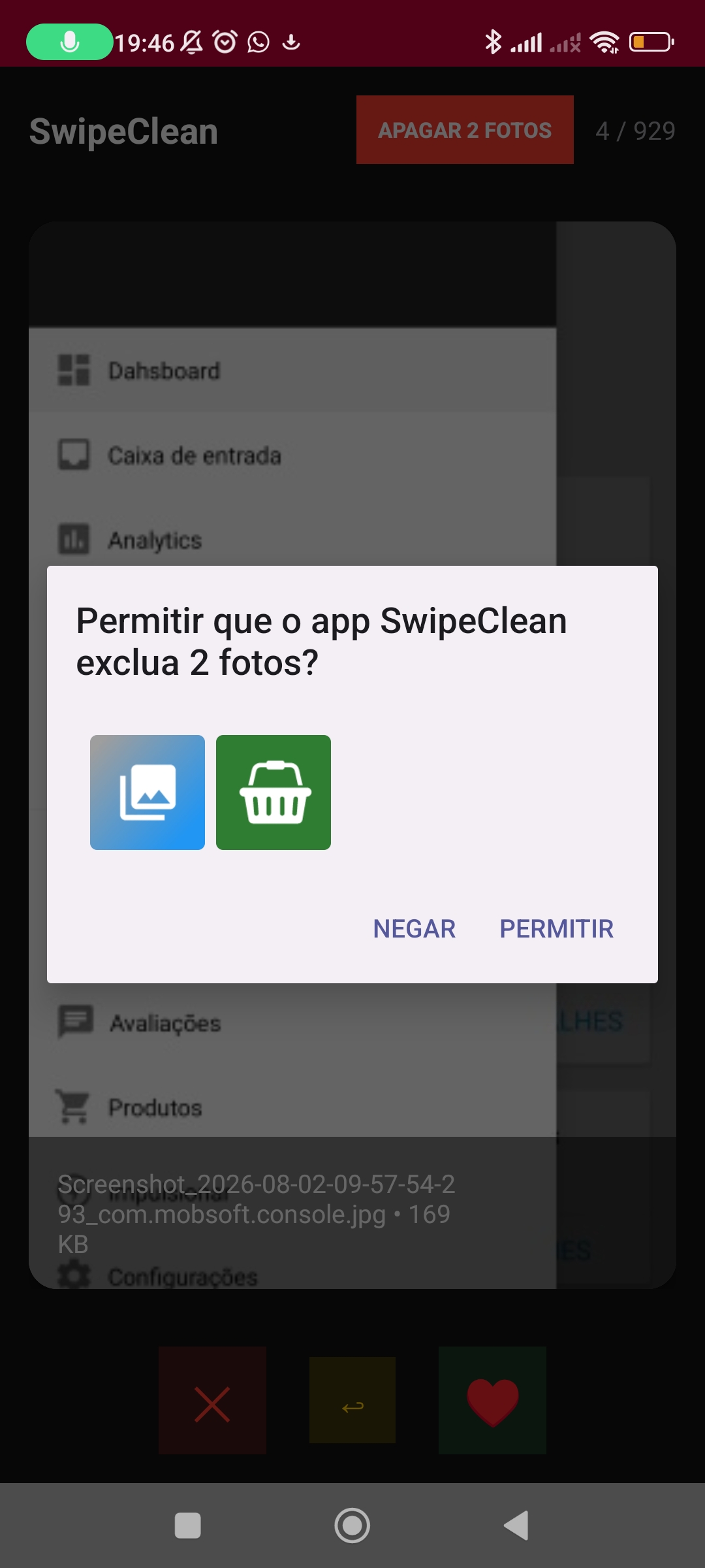 SwipeClean - Limpador de galeria  — Screenshot 3