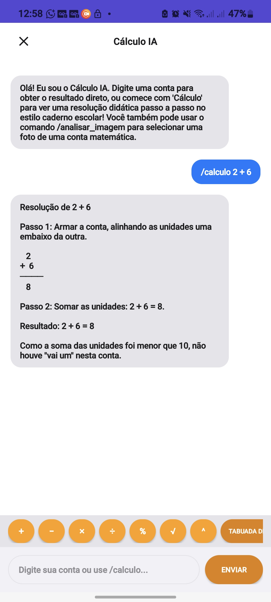 Calculadora Plus IA — Screenshot 2