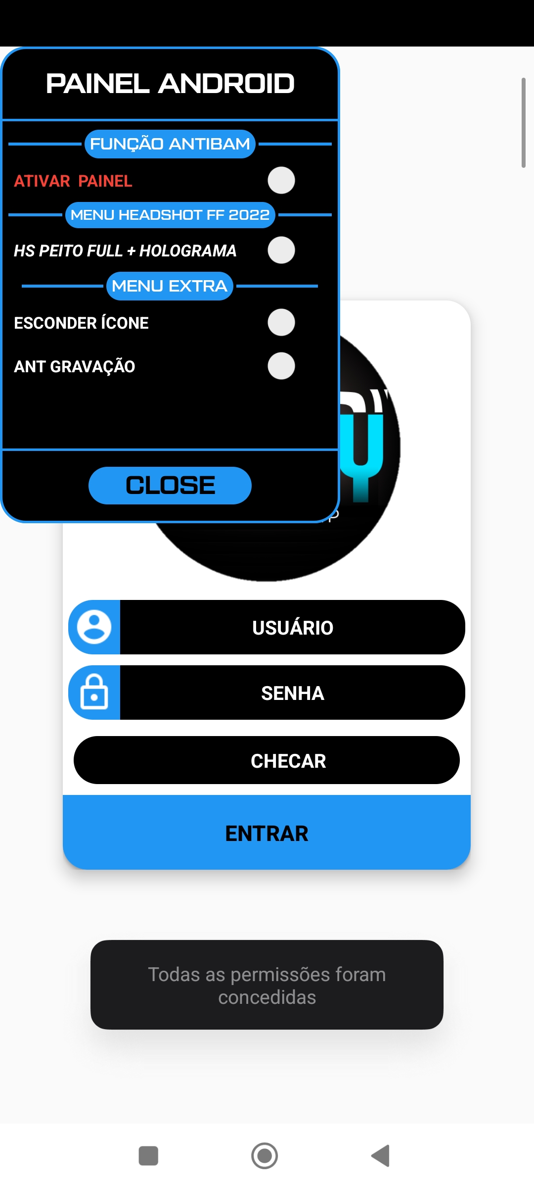 Painel External Stp Shizuku — Screenshot 1