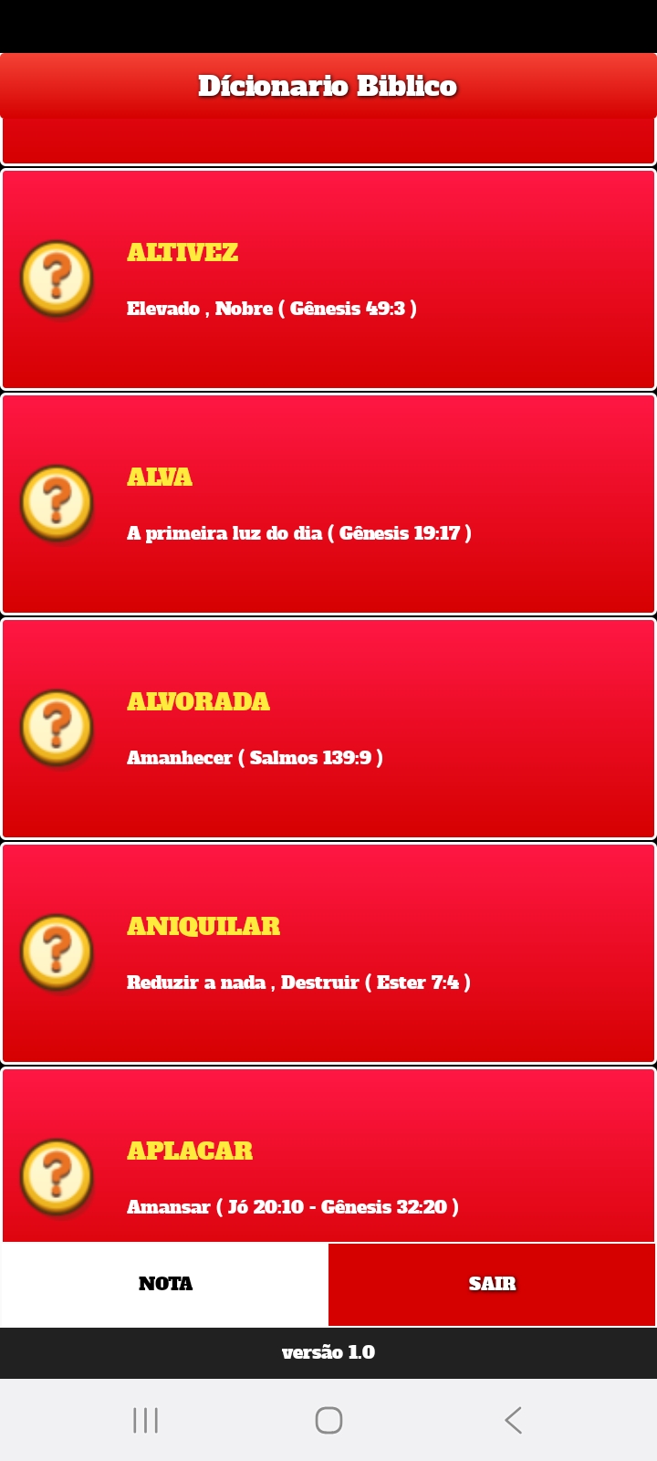 Dicionario Biblico — Screenshot 1