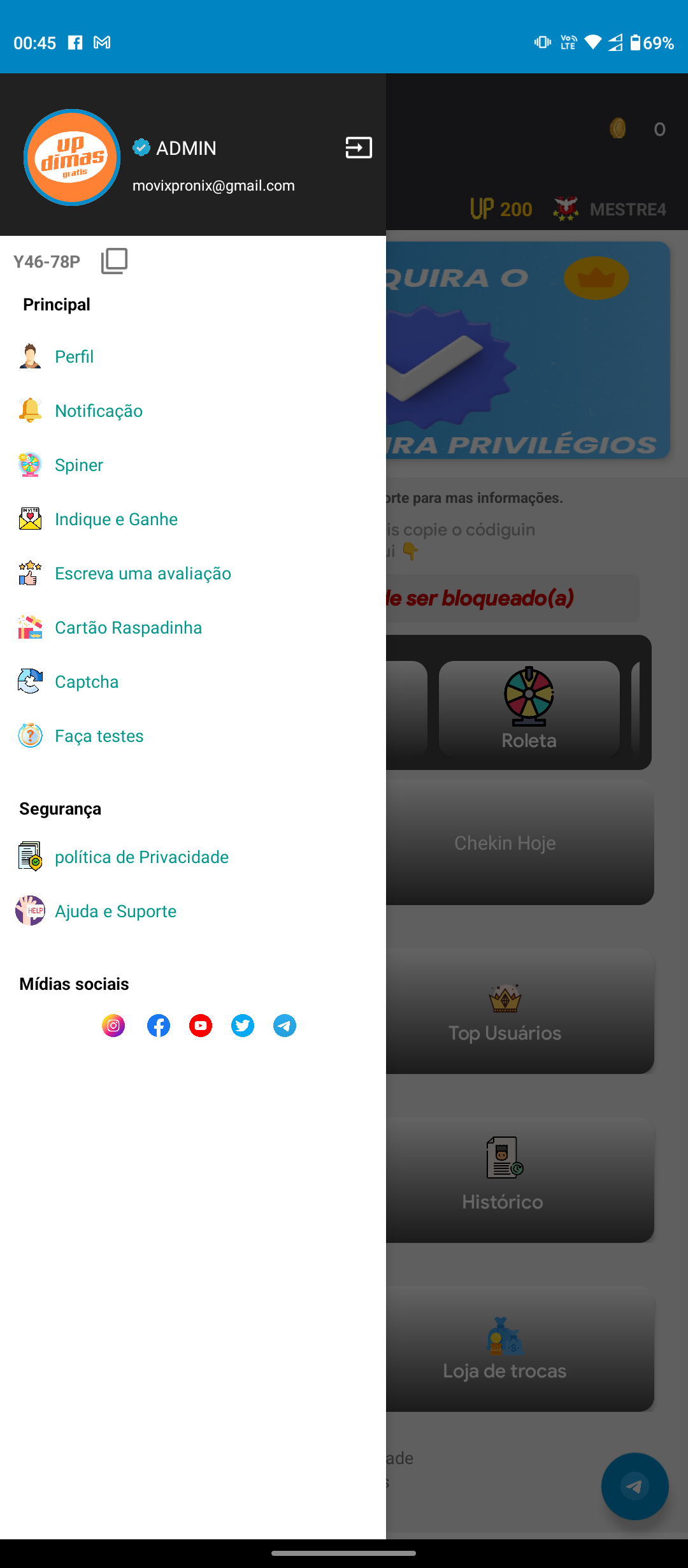 UP DIMAS v2.1 APK Mod Desbloqueado  — Screenshot 2