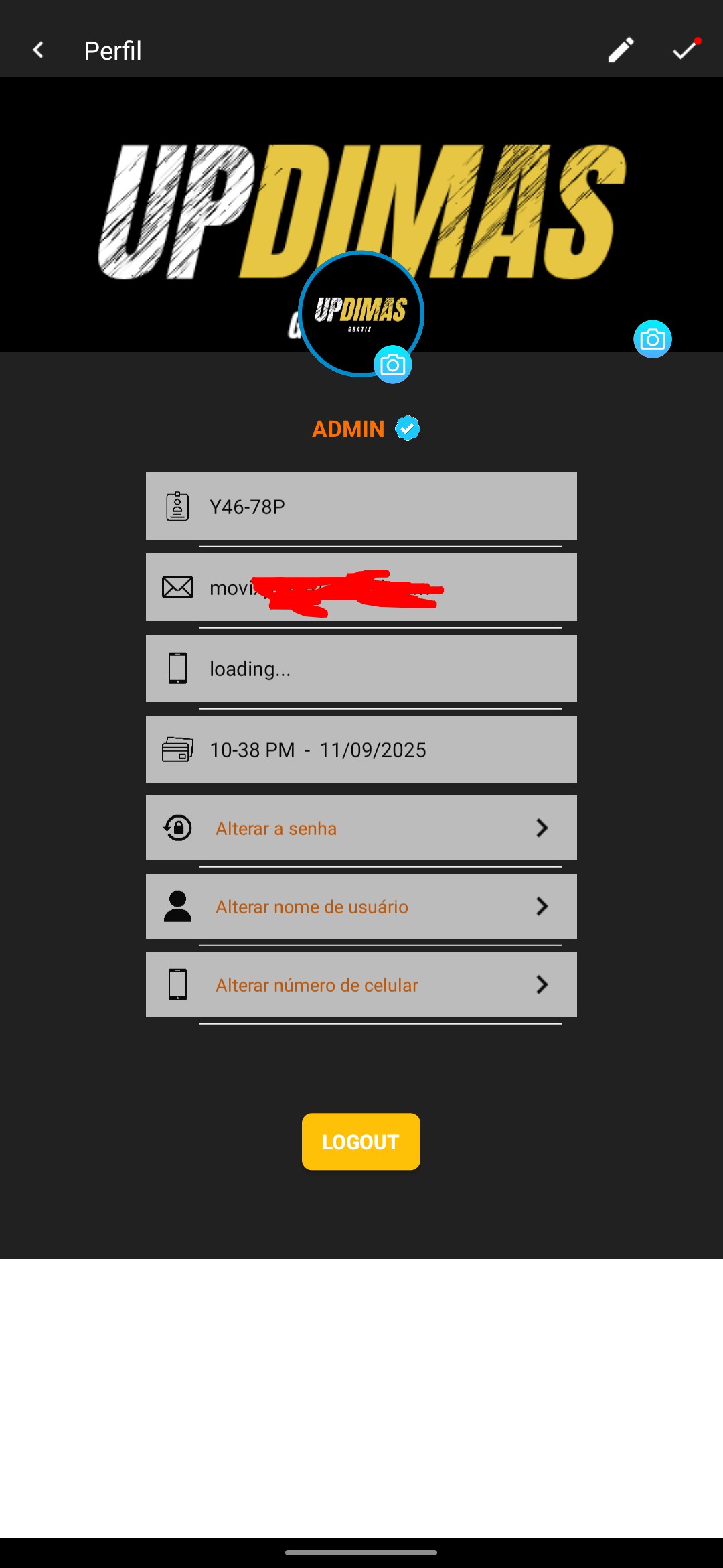 UP DIMAS v2.1 APK Mod Desbloqueado  — Screenshot 1