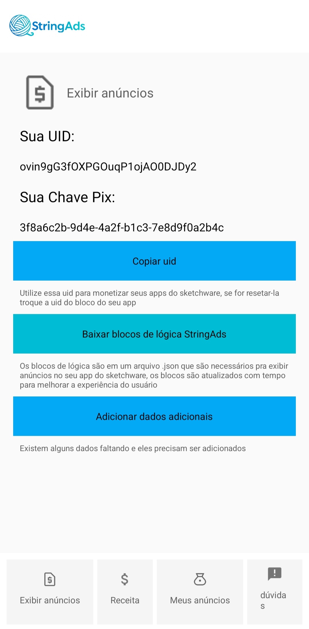 StringAds Lite — Screenshot 2
