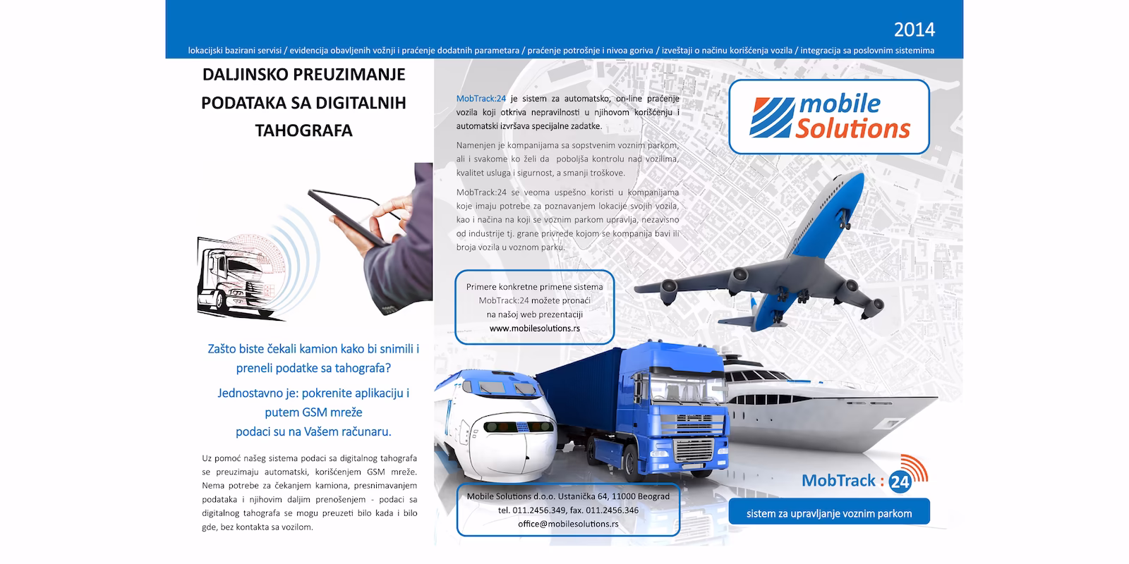 MobTrack24 novosti za 2014: tahografi, Android aplikacija, eko-vožnja i rute