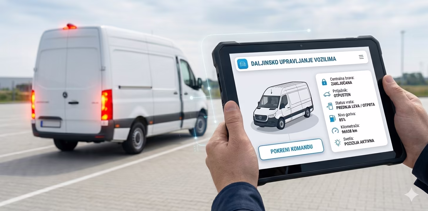 Remote control of controls in the vehicle