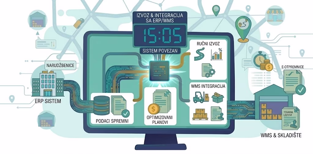Plan export and integration with ERP/WMS processes