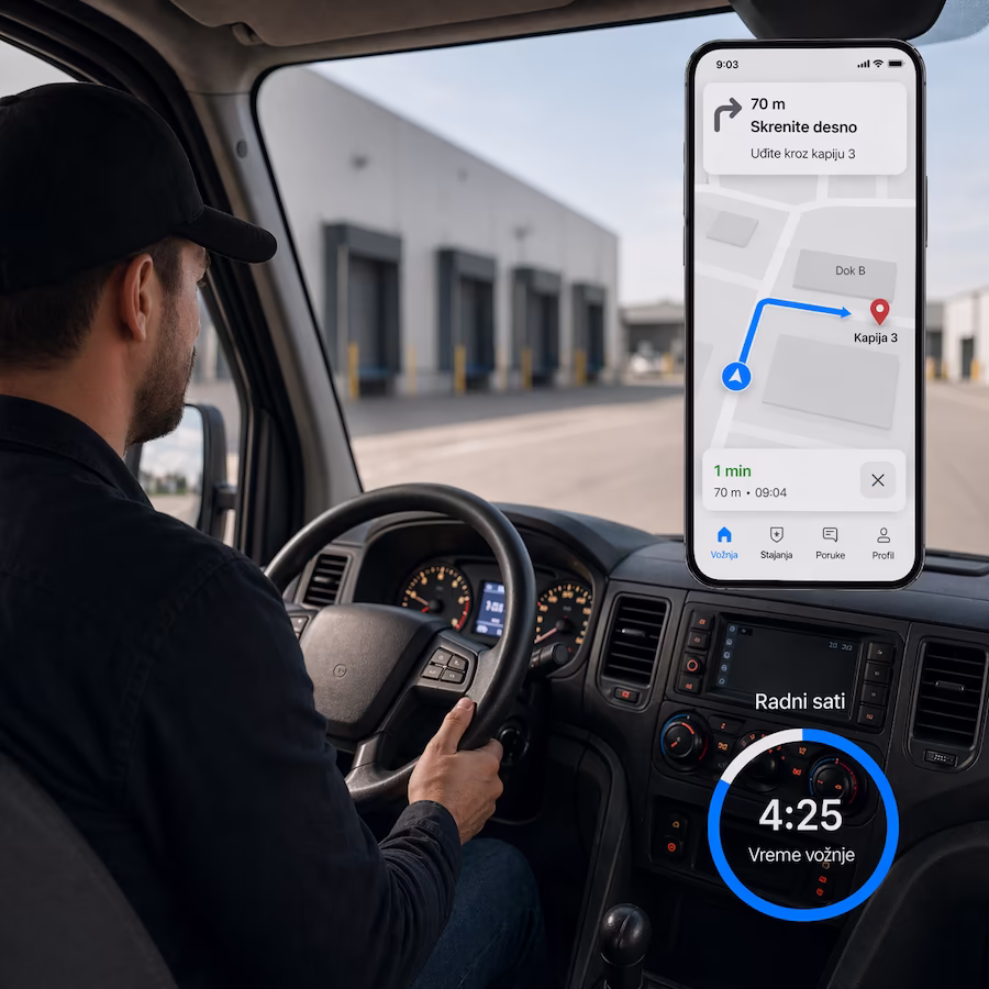 Control, integrations and navigation for drivers