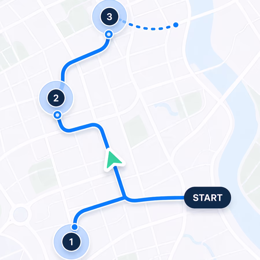 Optimal routes according to real working conditions