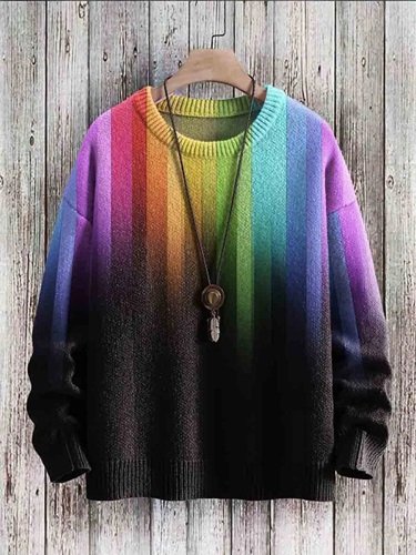 Rainbow Knit Sweater in category menTop