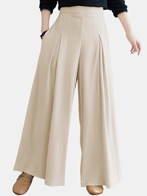 High-Waisted Wide-Leg Trousers in category womenBottom