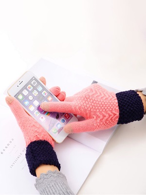 Texting-Friendly Knit Gloves in category accessories