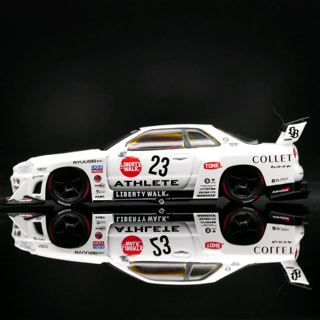 Mini-GT Nissan LB-ER34 Super Silhouette ATHLETE/COLLET