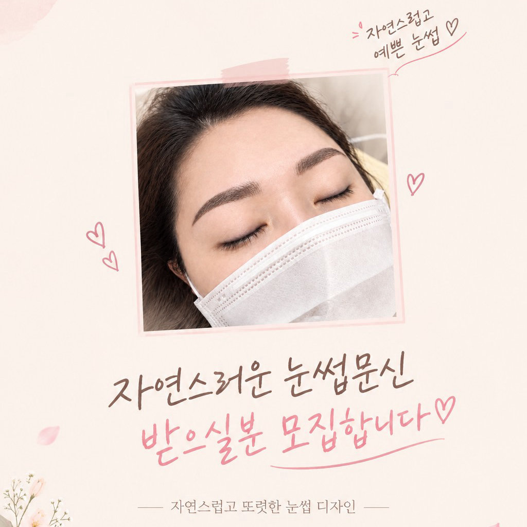 눈썹문신 ♥모델모집♥ 이미지