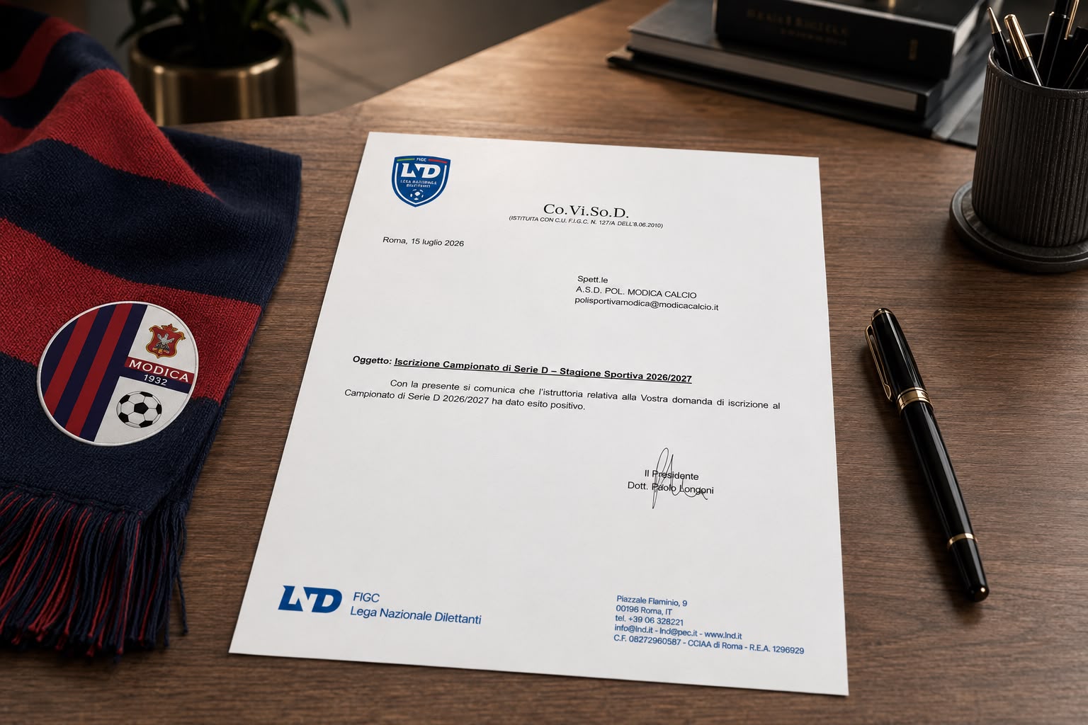 COMUNICATO UFFICIALE